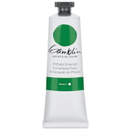 Gamblin Artist's Oil Color - Phthalo Emerald, 37 ml tube