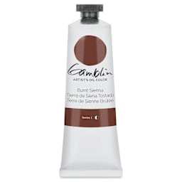 Gamblin Artist's Oil Color - Burnt Sienna, 37 ml tube