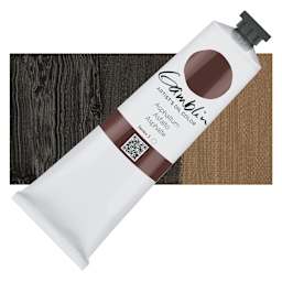 Gamblin Artist's Oil Color - Asphaltum, 150 ml tube and swatch