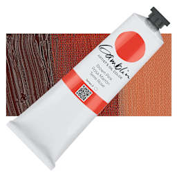 Gamblin Artist's Oil Color - Brown Pink, 150 ml tube and swatch