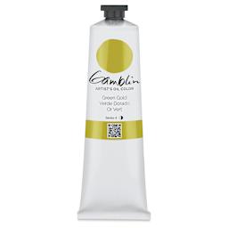 Gamblin Artist's Oil Color - Green Gold, 150 ml tube