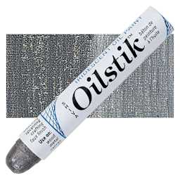 Shiva Oilstik Oil Paint - Iridescent Charcoal, oilstik and swatch