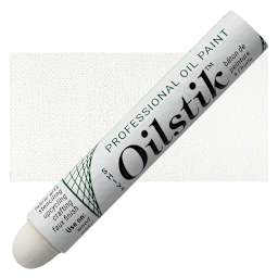 Shiva Oilstik Oil Paint - Titanium White oilstik and swatch