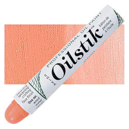 Shiva Oilstik Oil Paint - Peach oilstik and swatch