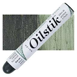 Shiva Oilstik Oil Paint - Olive Green oilstik and swatch