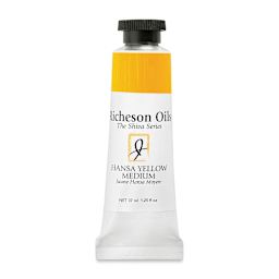 Shiva Signature Artist Oil Color - Shiva Yellow Medium, 1.25 oz Tube