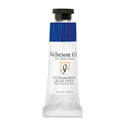 Shiva Signature Artist Oil Color - Ultramarine Blue Deep, 1.25 oz Tube