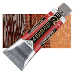 Rembrandt Artists' Oil Color - Transparent Oxide Orange, 150 ml tube and swatch