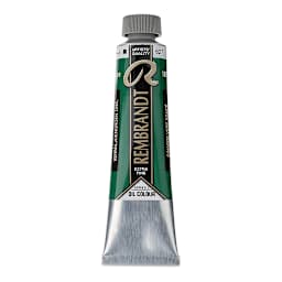 Rembrandt Artists' Oil Color - Cinnabar Green Deep, 40 ml tube