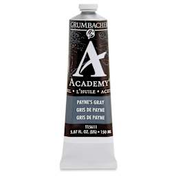Grumbacher Academy Oil Color - Payne's Gray, 150 ml tube