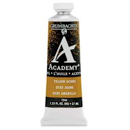 Grumbacher Academy Oil Color - Yellow Ochre, 37 ml tube