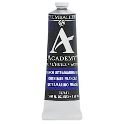 Grumbacher Academy Oil Color - French Ultramarine Blue, 150 ml tube
