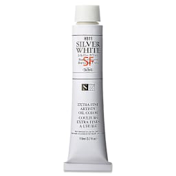 Holbein Artists' Oil Color - Silver White, 110 ml tube