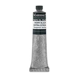 Marshall's Photo Oil Color - Ivory Black Extra Strong, 3/4" x 4" Tube