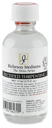 Richeson Shiva Rectified Turpentine - Front of bottle
