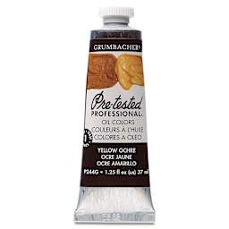 Grumbacher Pre-Tested Artists' Oil Color - Yellow Ochre, 1.25 oz tube