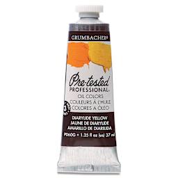Grumbacher Pre-Tested Artists' Oil Color - Diarylide Yellow, 1.25 oz tube