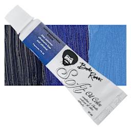 Bob Ross Soft Oil Color - Ultramarine Blue, 1.25 oz tube and swatch
