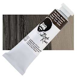 Bob Ross Oil Color - Van Dyke Brown, 6.8 oz tube and swatch