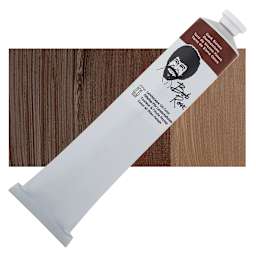 Bob Ross Oil Color - Dark Sienna, 6.8 oz tube and swatch