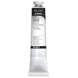 Winsor & Newton Artisan Water Mixable Oil Impasto Medium - 200 ml tube shown upright