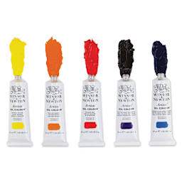 Winsor & Newton Artists' Oil Colors - Set of 5, Winsor Colors, 37ml tubes