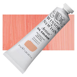 Winsor & Newton Artists' Oil Color - Pale Rose Blush, 37 ml, Tube and swatch