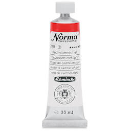 Schmincke Norma Professional Oil Paint - Cadmium Red Light, 35 ml, Tube