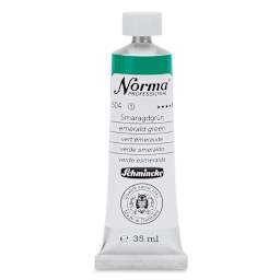Schmincke Norma Professional Oil Paint - Emerald Green, 35 ml, Tube