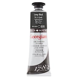 Daler-Rowney Georgian Oil Color - Lamp Black, 38 ml tube