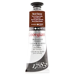 Daler-Rowney Georgian Oil Color - Burnt Sienna, 38 ml tube