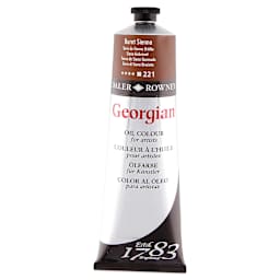Daler-Rowney Georgian Oil Color - Burnt Sienna, 225 ml tube