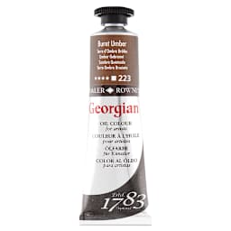 Daler-Rowney Georgian Oil Color - Burnt Umber, 38 ml tube