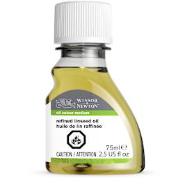 Winsor & Newton Refined Linseed Oil, 75 ml, Canadian Label