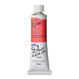 Holbein Duo Aqua Water Soluble Oils - Brilliant Pink, 40 ml tube