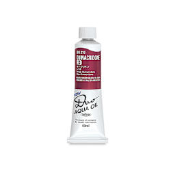 Holbein Duo Aqua Water Soluble Oils - Quinacridone Red, 40 ml tube