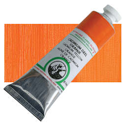 Old Holland Classic Oil Color - Cadmium Yellow Orange, 40 ml tube and swatch