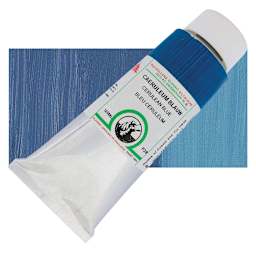 Old Holland Classic Oil Color - Cerulean Blue, 125 ml tube and swatch