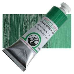 Old Holland Classic Oil Color - Viridian Green Light, 40 ml tube and swatch