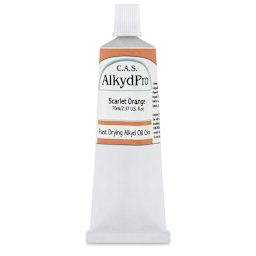 CAS AlkydPro Fast-Drying Alkyd Oil Color - Scarlet Orange, 70 ml tube