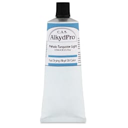 CAS AlkydPro Fast-Drying Alkyd Oil Color - Phthalo Turquoise Light, 120 ml tube