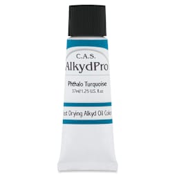 CAS AlkydPro Fast-Drying Alkyd Oil Color - Phthalo Turquoise, 37 ml tube