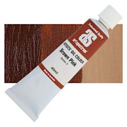 Art Spectrum Artists' Oil Paint - Brown Pink, 40 ml tube and swatch