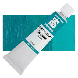 Art Spectrum Artists' Oil Paint - Turquoise, 40 ml tube and swatch