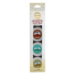 Natural Earth Paint Eco-Friendly Cosmetic Glitter - Set of 4, Assorted Colors, 10 g - front of packaging