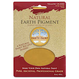 Natural Earth Paint Earth & Mineral Pigment - Yellow Ochre, 3 oz