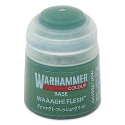 Warhammer Base Acrylic Paint - Waaagh! Flesh, 12 ml jar