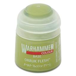Warhammer Base Acrylic Paint - Orruk Flesh, 12 ml jar