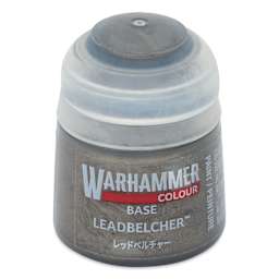 Warhammer Base Acrylic Paint - Leadbelcher, 12 ml jar