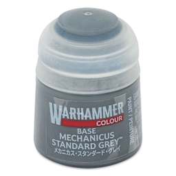 MCNC STRD GRY 12MLWarhammer Base Acrylic Paint - Mechanicus Standard Grey, 12 ml jar
